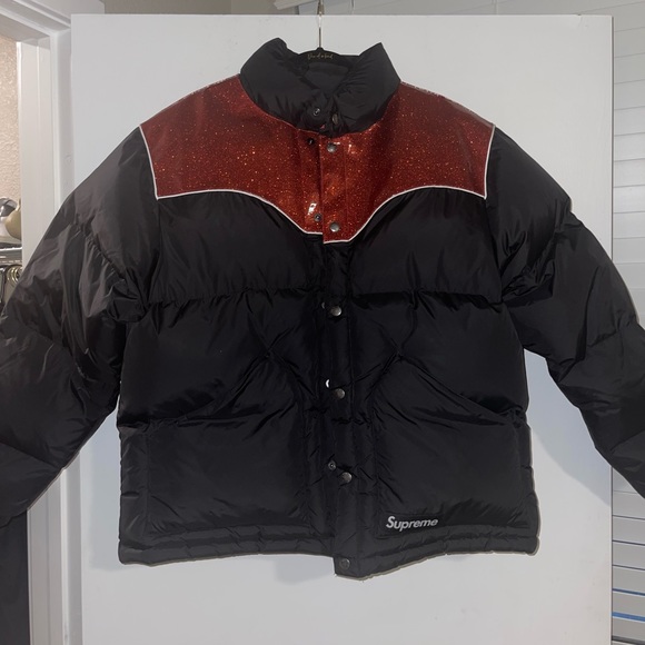 Supreme Glitter Yoke Down Puffer Jacket